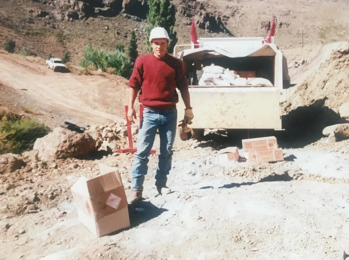 Mauro Mauad trabajando en Neuquén