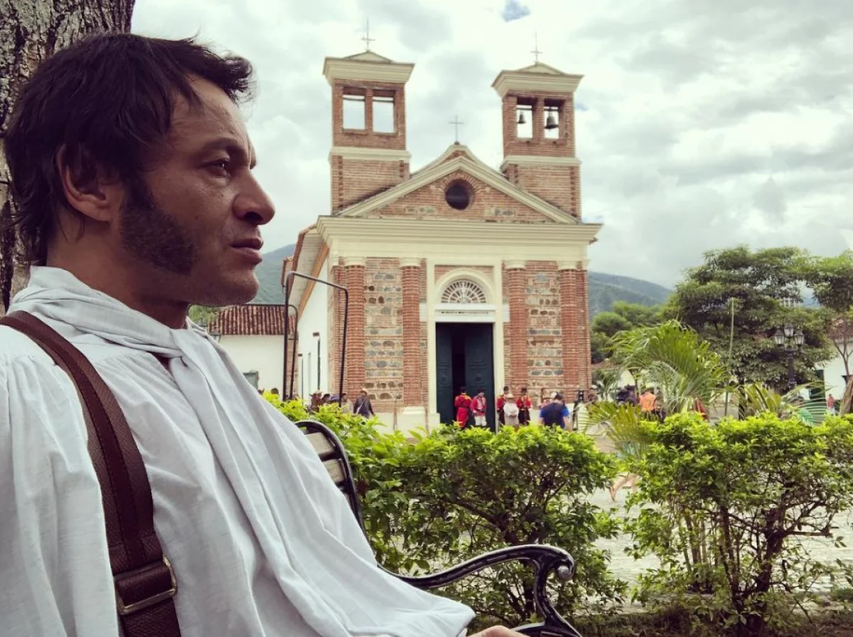 Interpretando el general José de San Martín en la serie Bolivar de Netflix
